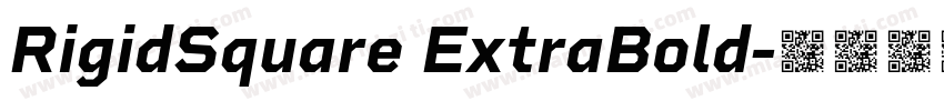 RigidSquare ExtraBold字体转换